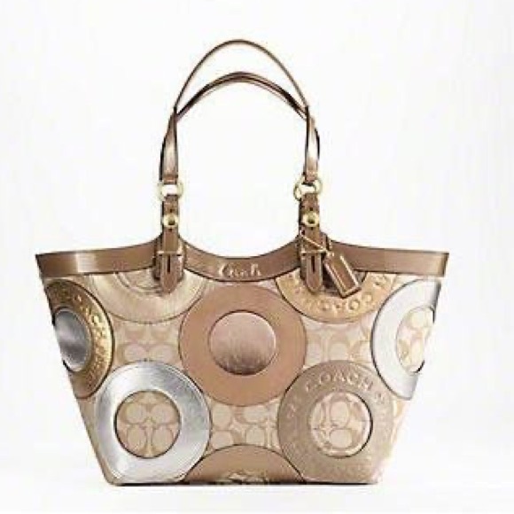 🔷FANTASTIC🔹COACH F16180 CARLY PIECED PATCHWORK TOTE BAG - Picture 1 of 11